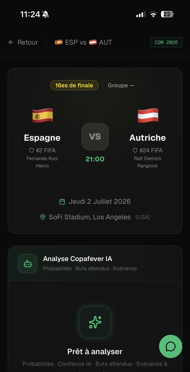 Chaque match, prêt à analyser